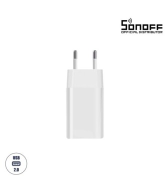 GloboStar® 80108 SONOFF Power DC 5V-2A AC 100-240V Type E-F Adapter for Smart Lighting & Home Security Gateway Support ZB Bridge - RF BridgeR2 433 - ZB Bridge Pro